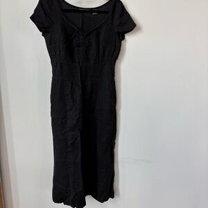 Eddie Bauer Y2K Linen Short Sleeve Dress Size 8
